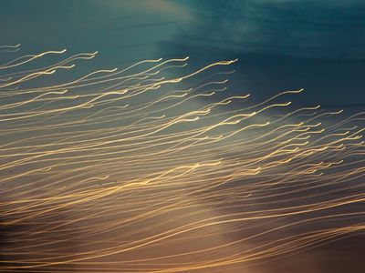 Motion blur photo capturing a fluid movement pattern.